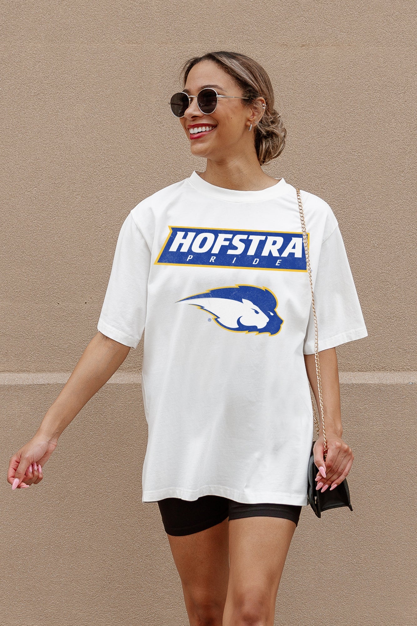 HOFSTRA PRIDE UNITY OVERSIZED CREWNECK TEE