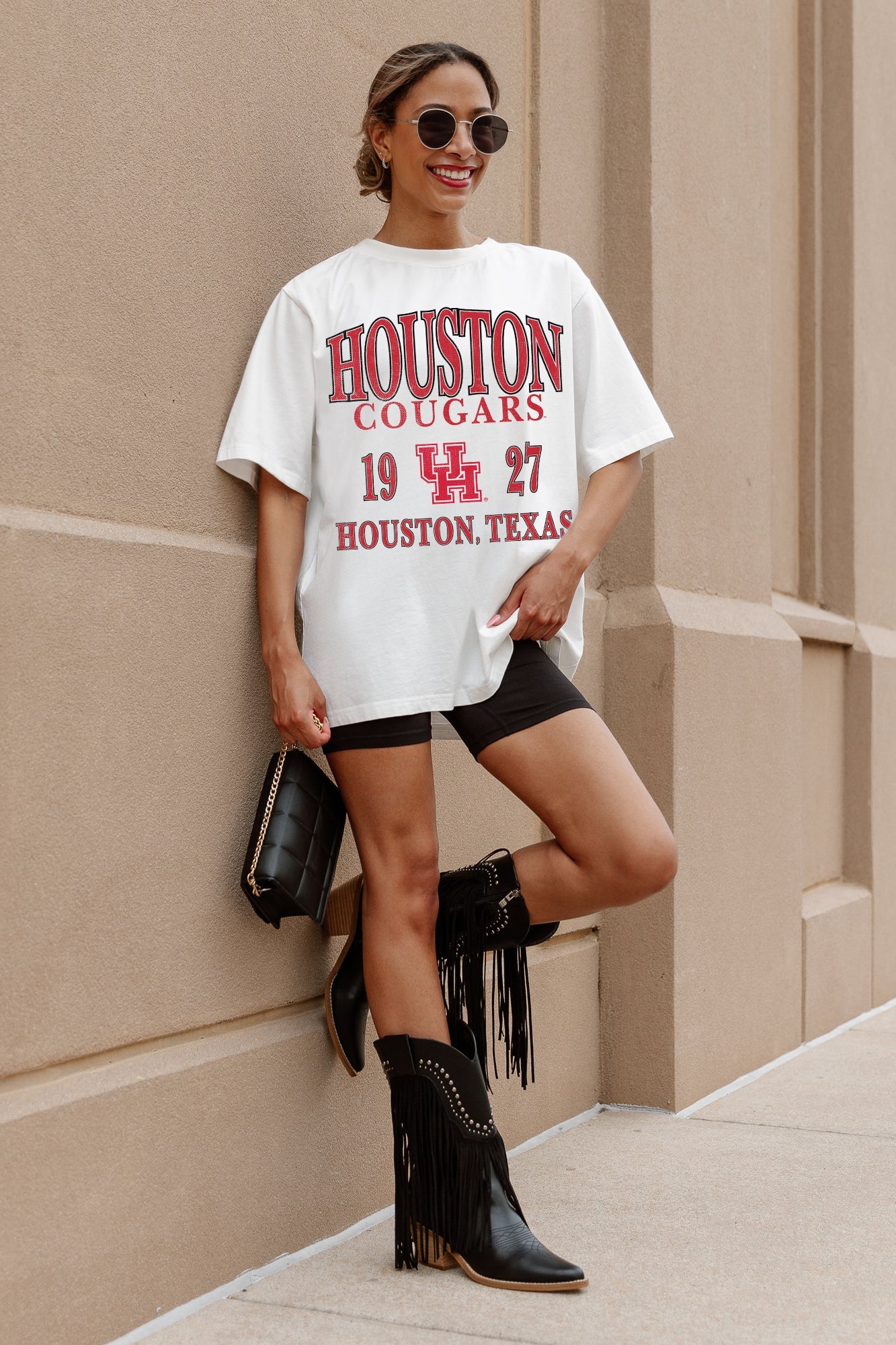 HOUSTON COUGARS UNITY OVERSIZED CREWNECK TEE