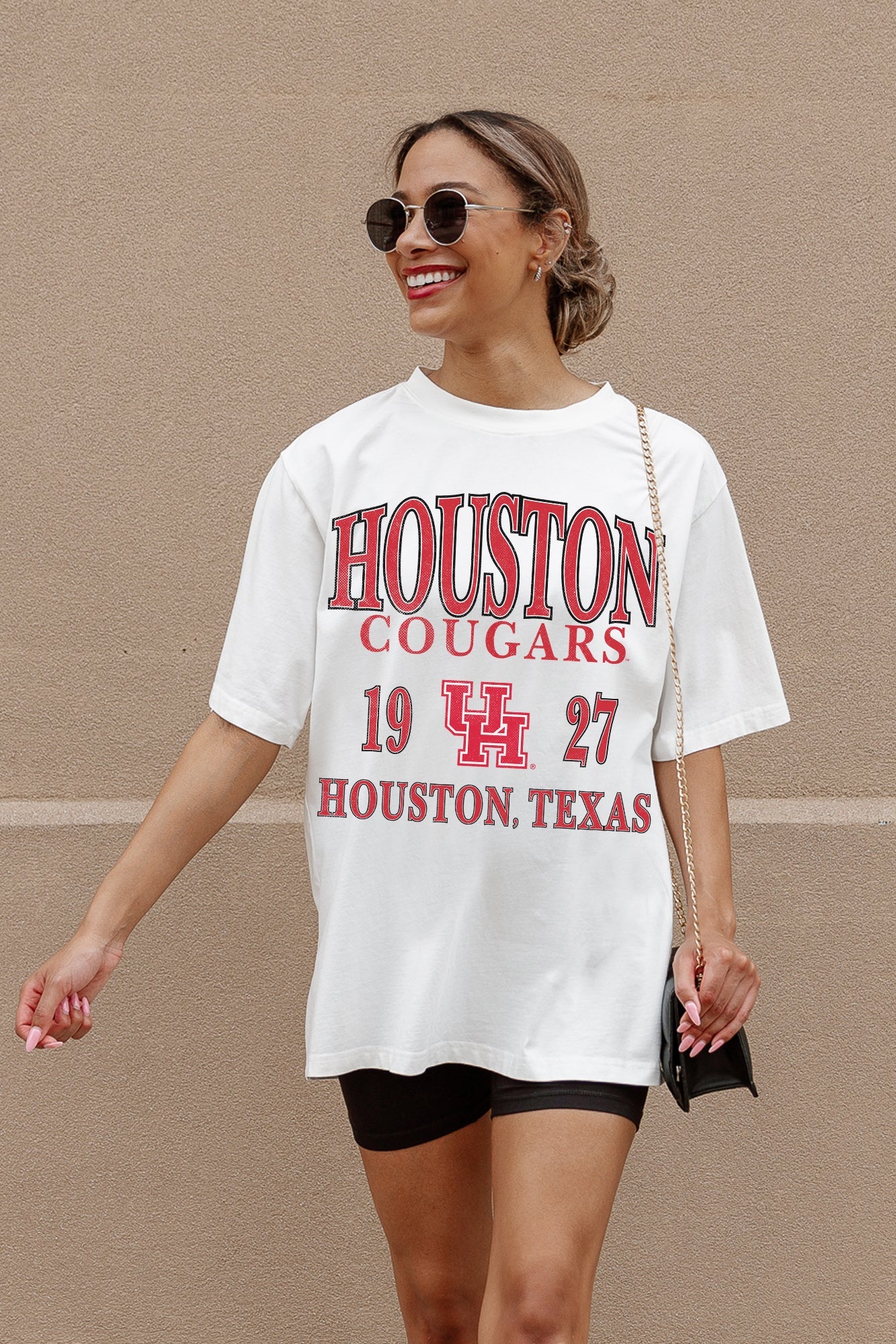 HOUSTON COUGARS UNITY OVERSIZED CREWNECK TEE
