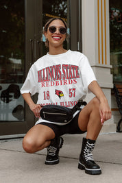 ILLINOIS STATE REDBIRDS UNITY OVERSIZED CREWNECK TEE