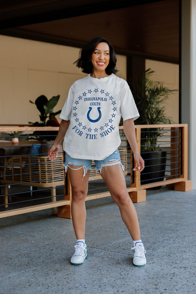 INDIANAPOLIS COLTS ON POINT OVERSIZED CREWNECK TEE