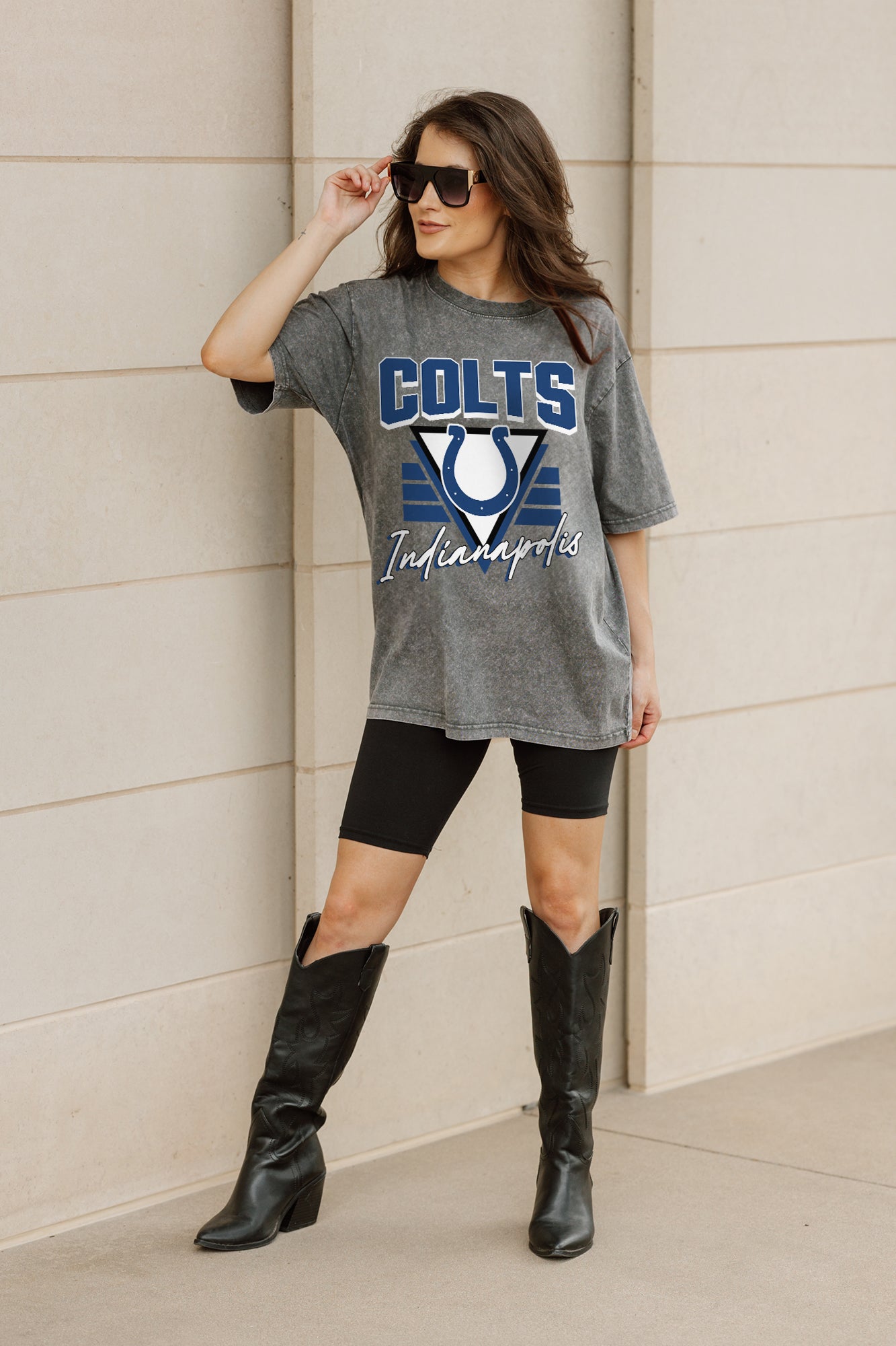 INDIANAPOLIS COLTS PLAY IT FORWARD OVERSIZED CREWNECK TEE
