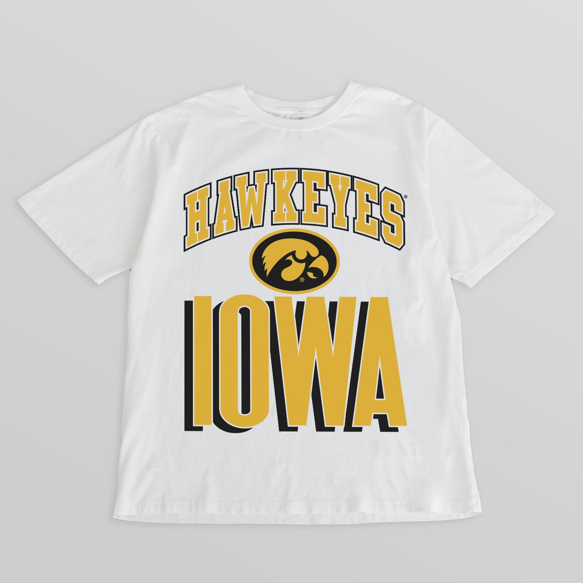 IOWA HAWKEYES FIERCE FOCUS WASHED RELAXED FIT TEE
