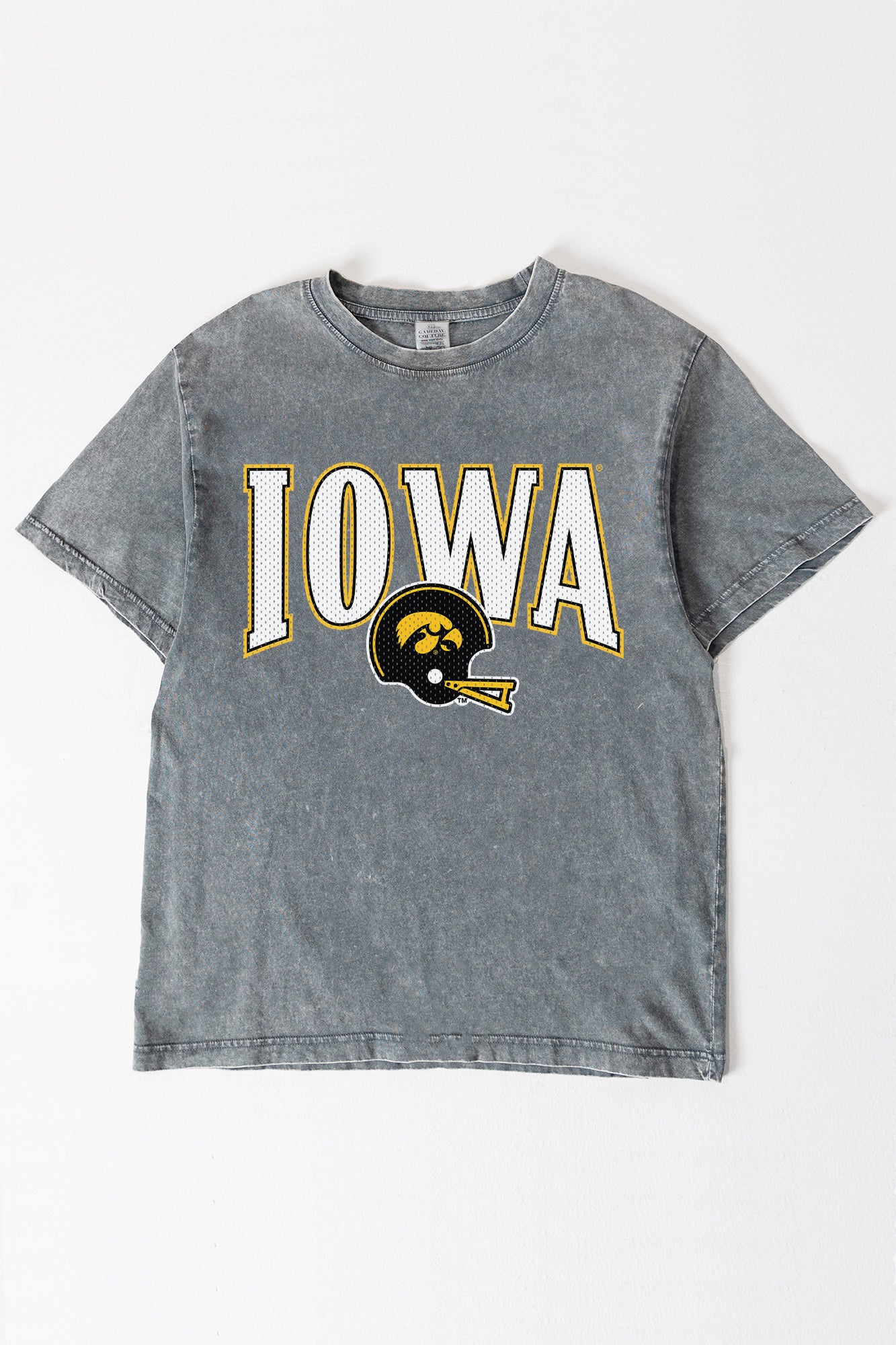 IOWA HAWKEYES PLAYBOOK WIN OVERSIZED CREWNECK TEE