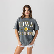 IOWA HAWKEYES DEGREE UNLOCKED WASHED RELAXED FIT TEE