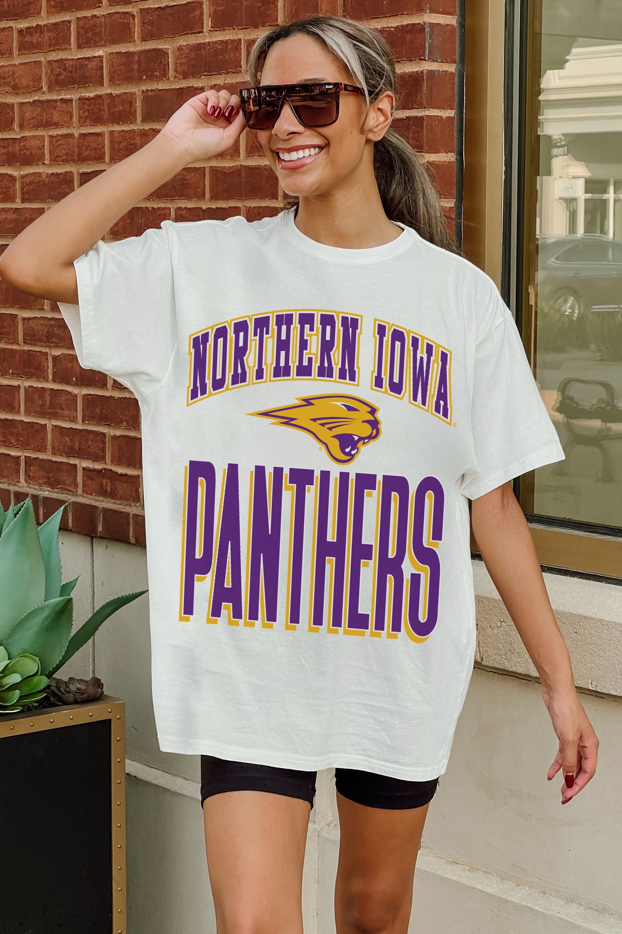 NORTHERN IOWA PANTHERS FIERCE FOCUS WASHED RELAXED FIT TEE