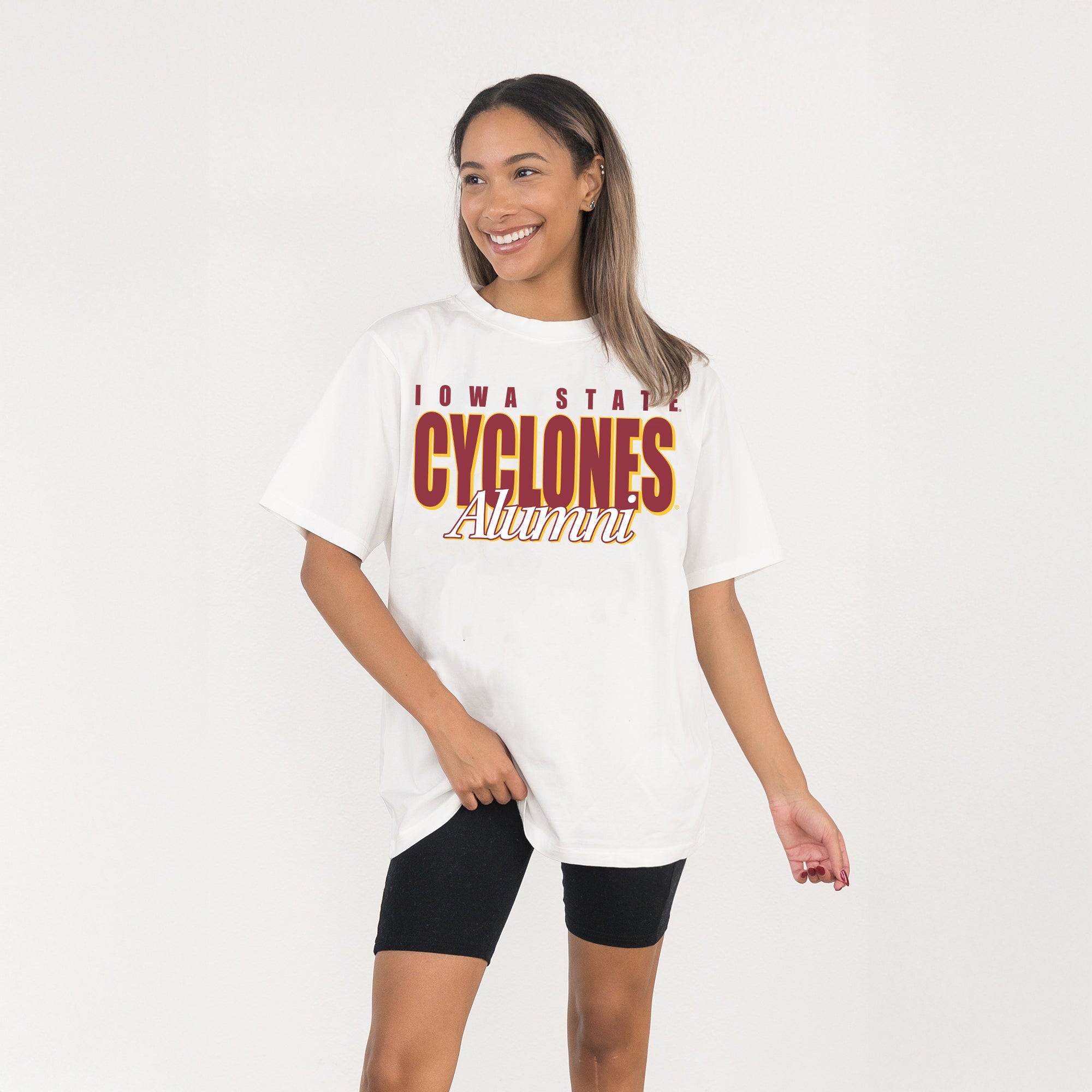 IOWA STATE CYCLONES ALUMNI ERA WASHED RELAXED FIT TEE