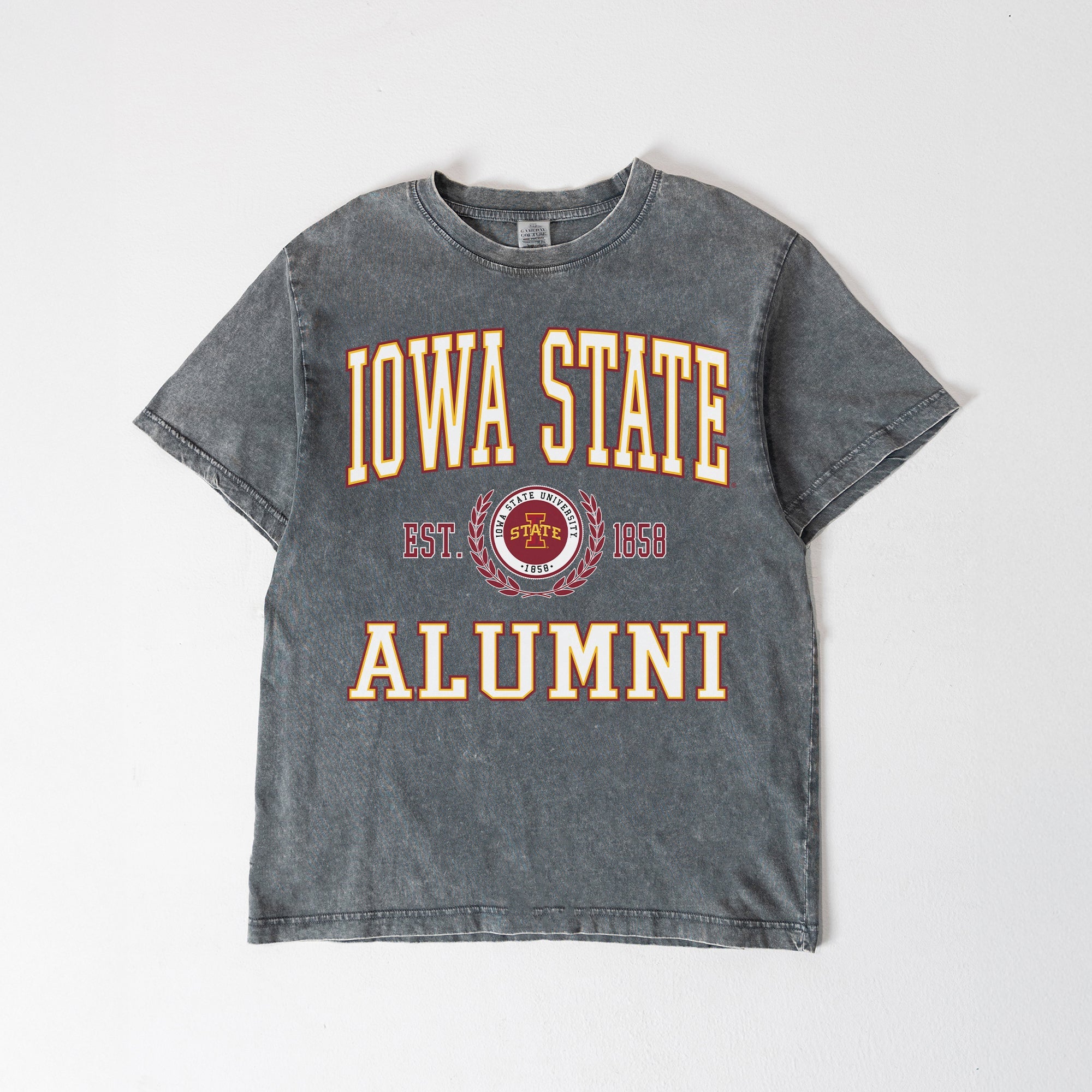 IOWA STATE CYCLONES DEGREE UNLOCKED WASHED RELAXED FIT TEE