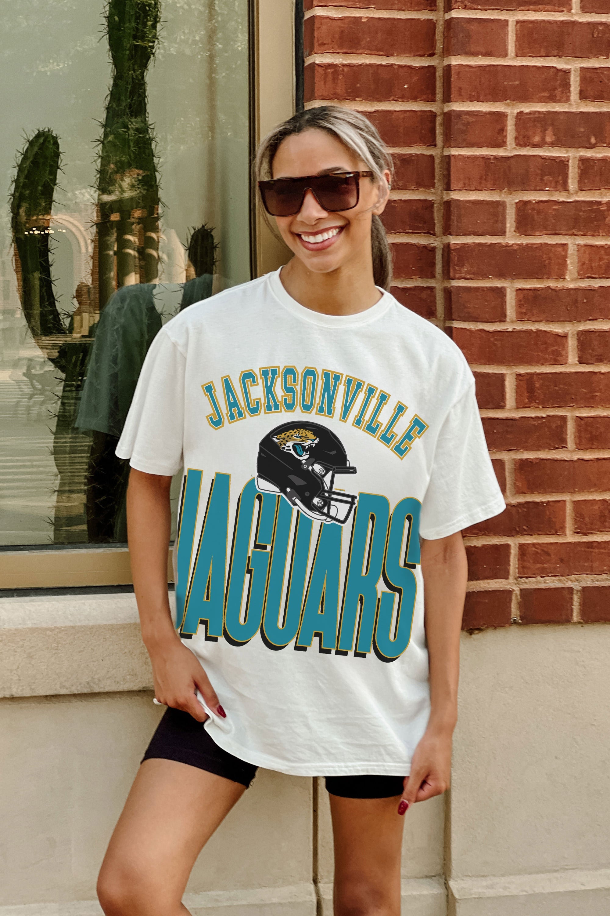 JACKSONVILLE JAGUARS FIERCE FOCUS WASHED RELAXED FIT TEE
