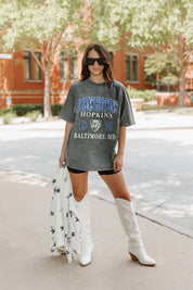 JOHNS HOPKINS BLUEJAYS THROWBACK OVERSIZED CREWNECK TEE