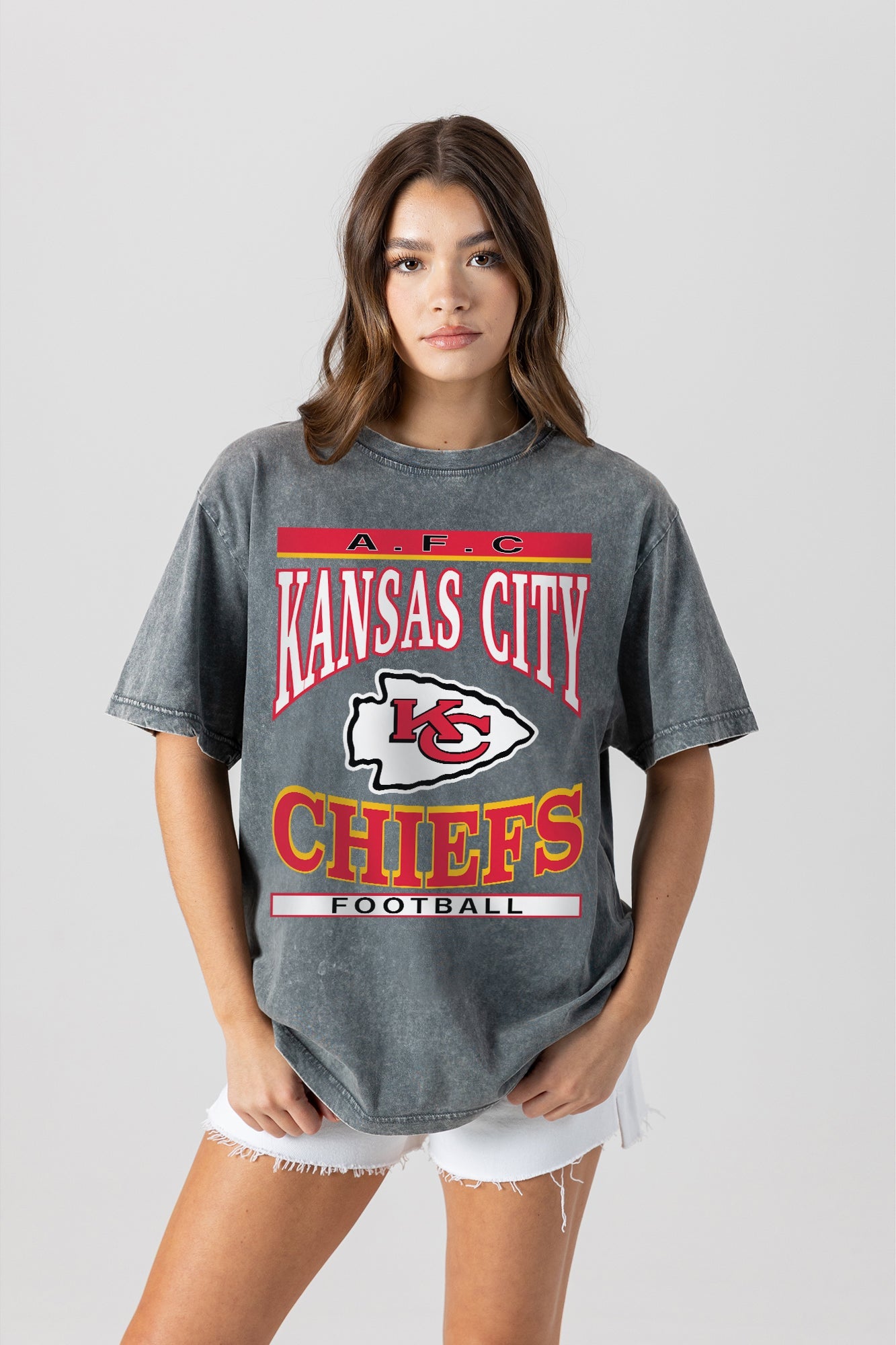 KANSAS CITY CHIEFS CLASSIC GRIND WASHED RELAXED FIT TEE
