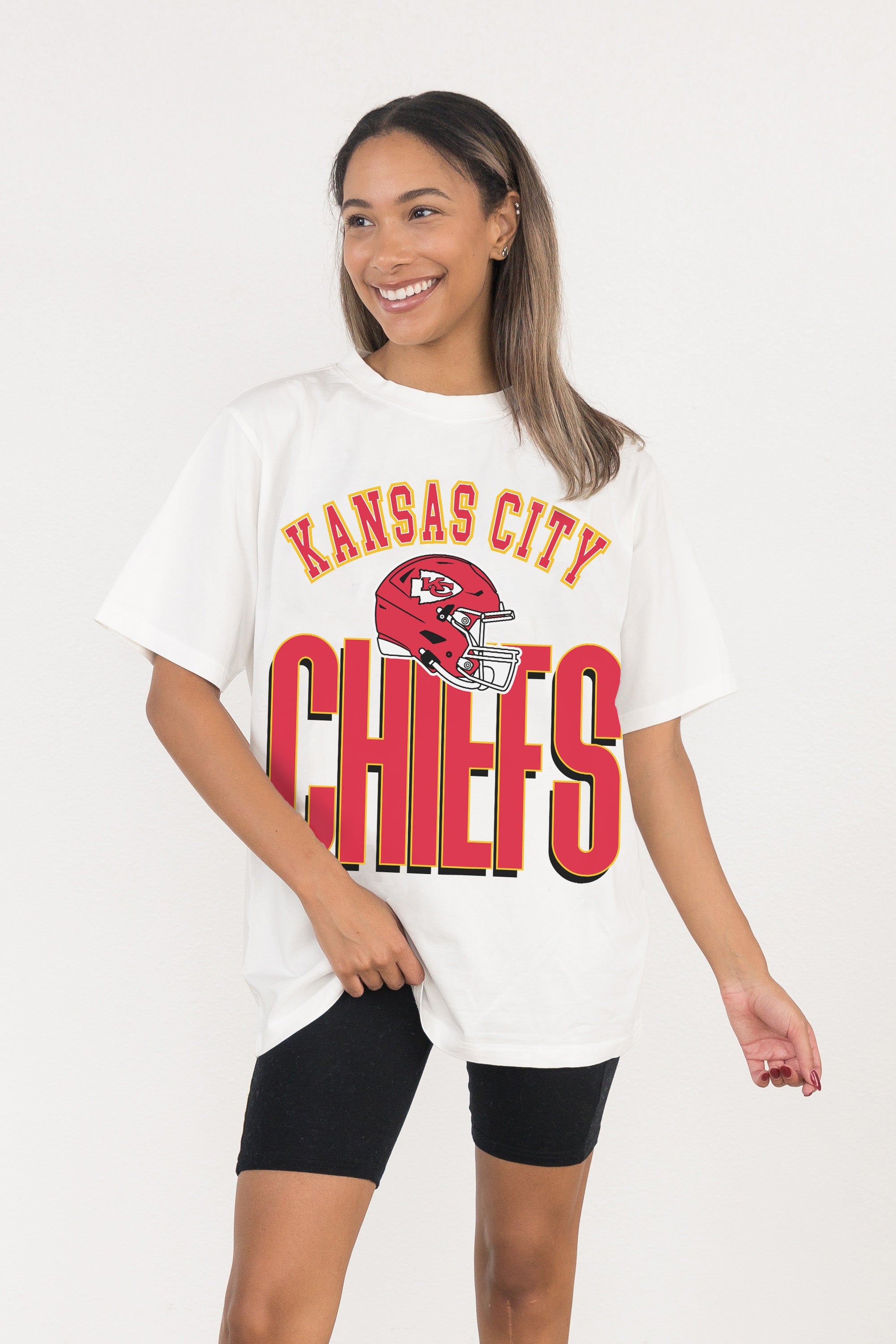 KANSAS CITY CHIEFS FIERCE FOCUS WASHED RELAXED FIT TEE