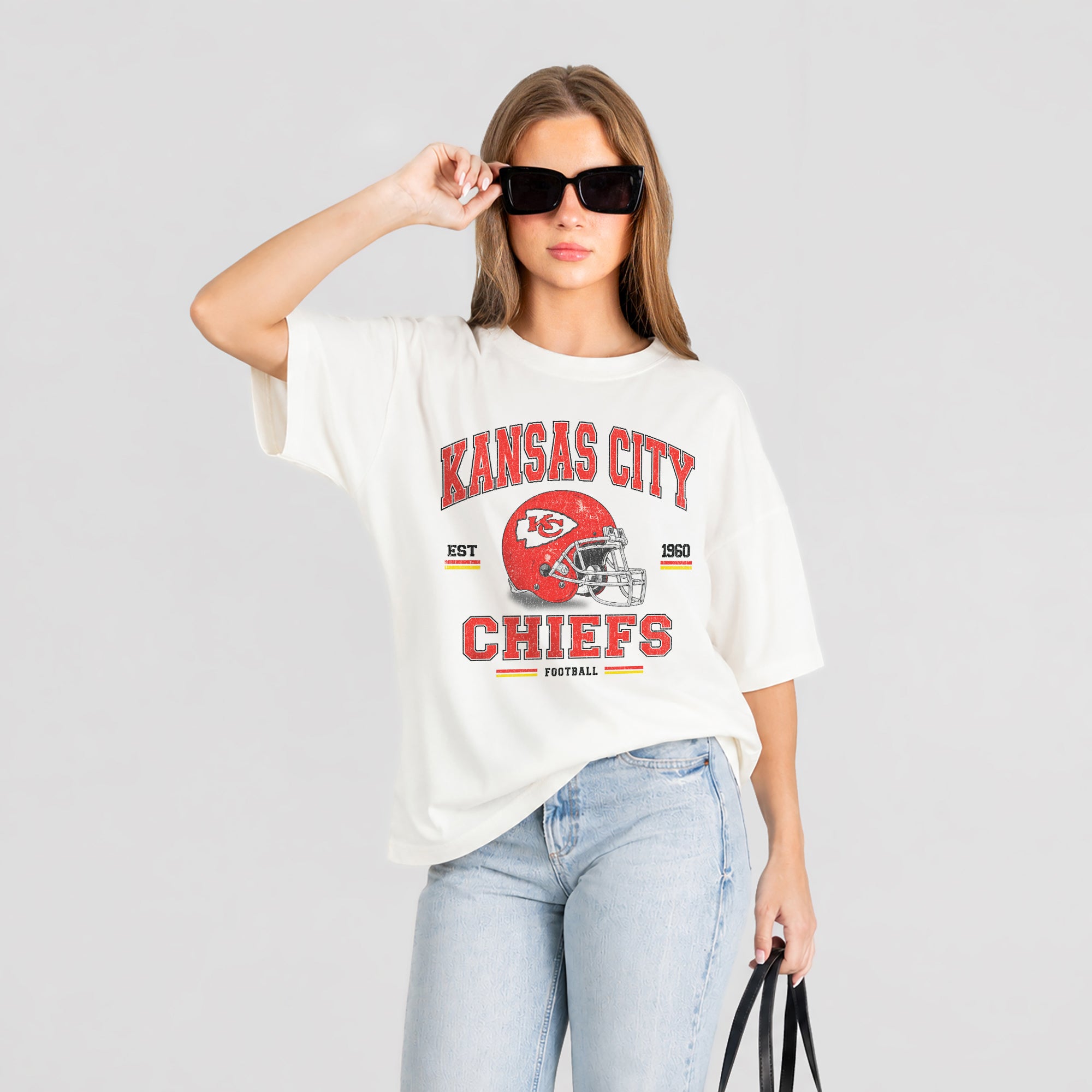 KANSAS CITY CHIEFS PLAY TO WIN WASHED RELAXED FIT TEE