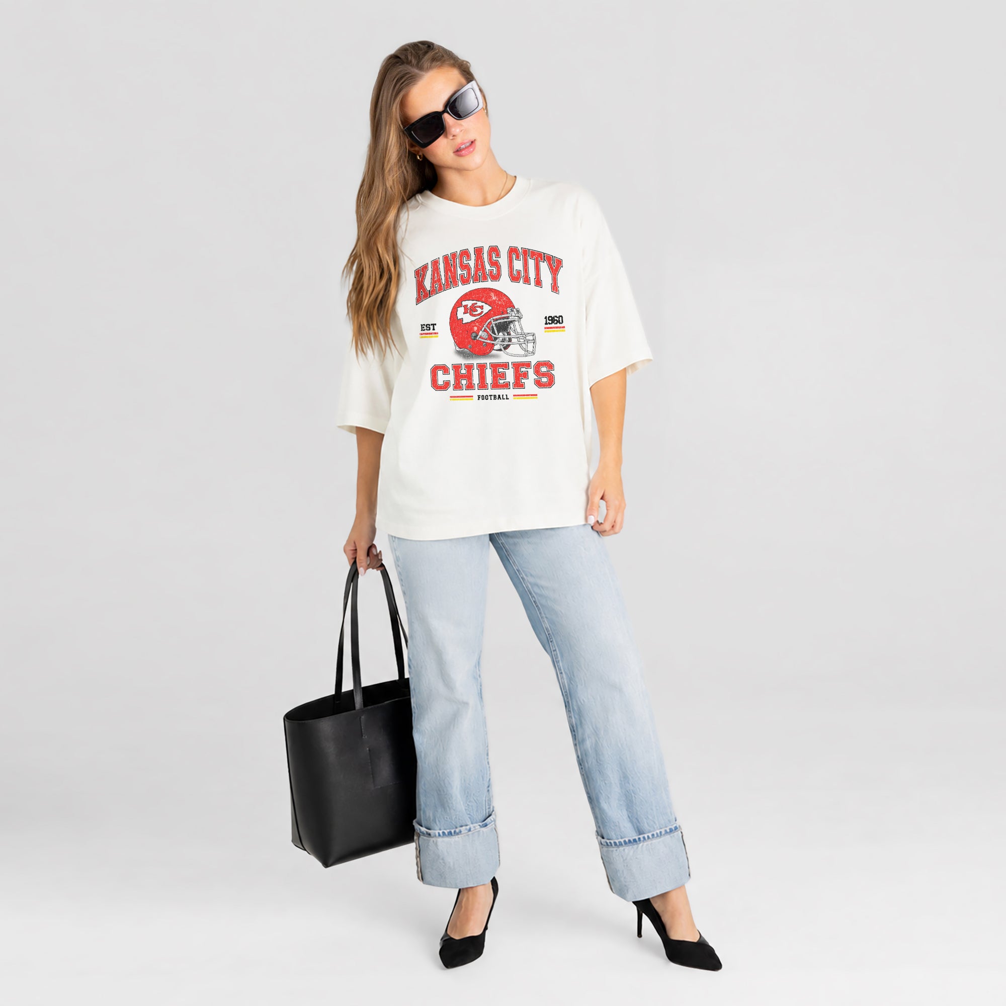 KANSAS CITY CHIEFS PLAY TO WIN WASHED RELAXED FIT TEE
