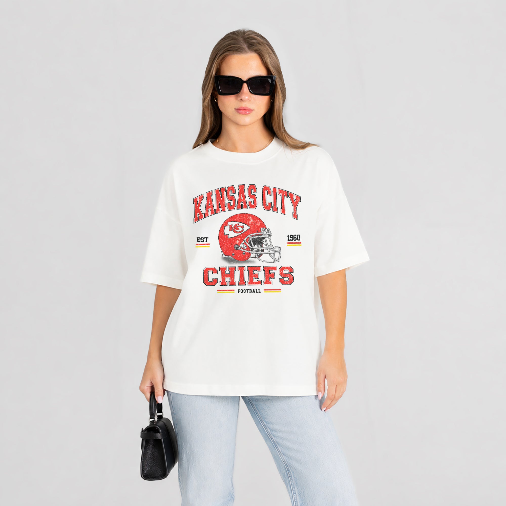 KANSAS CITY CHIEFS PLAY TO WIN WASHED RELAXED FIT TEE