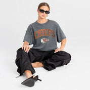 KANSAS CITY CHIEFS BLING SEASON OVERSIZED CREWNECK TEE