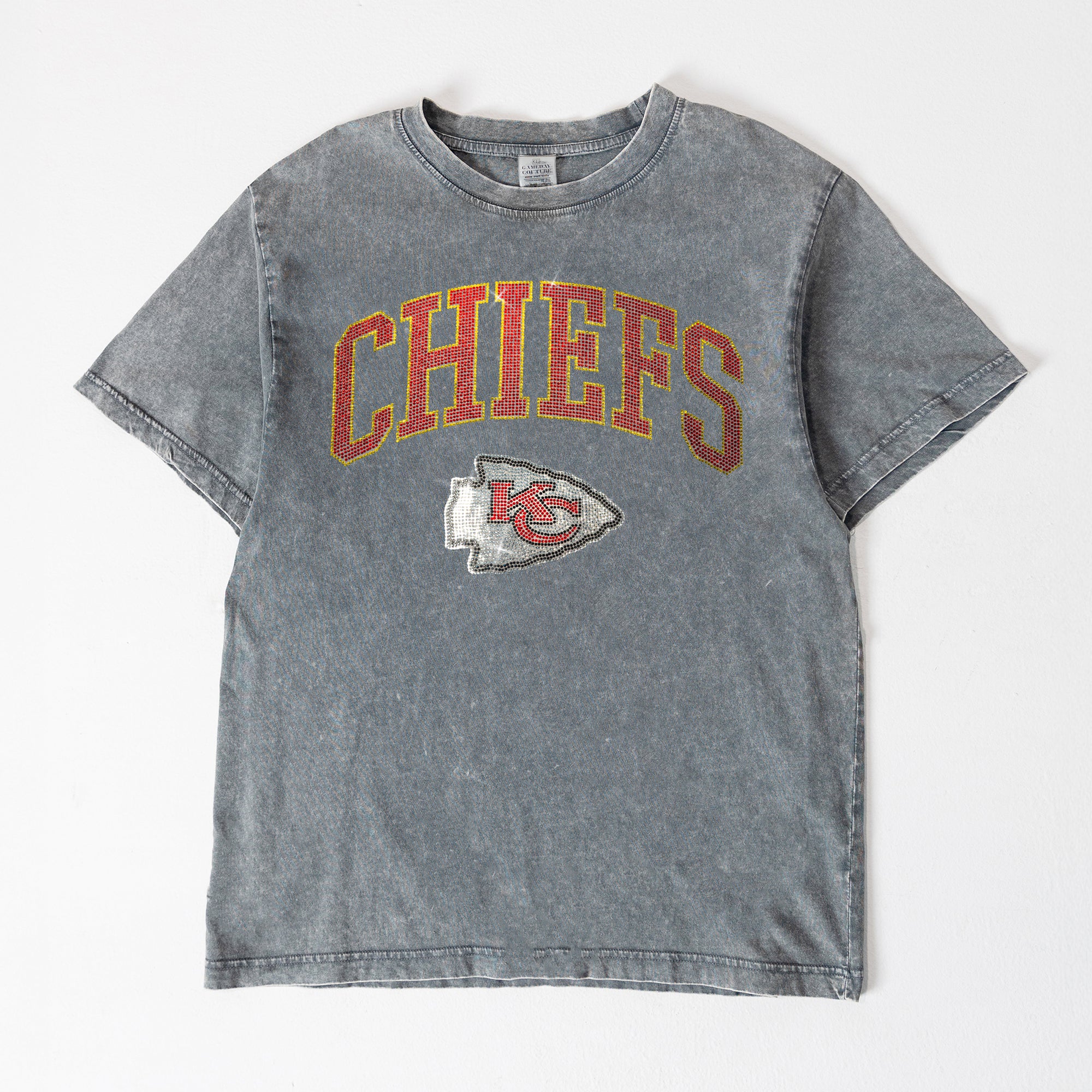 KANSAS CITY CHIEFS BLING SEASON OVERSIZED CREWNECK TEE