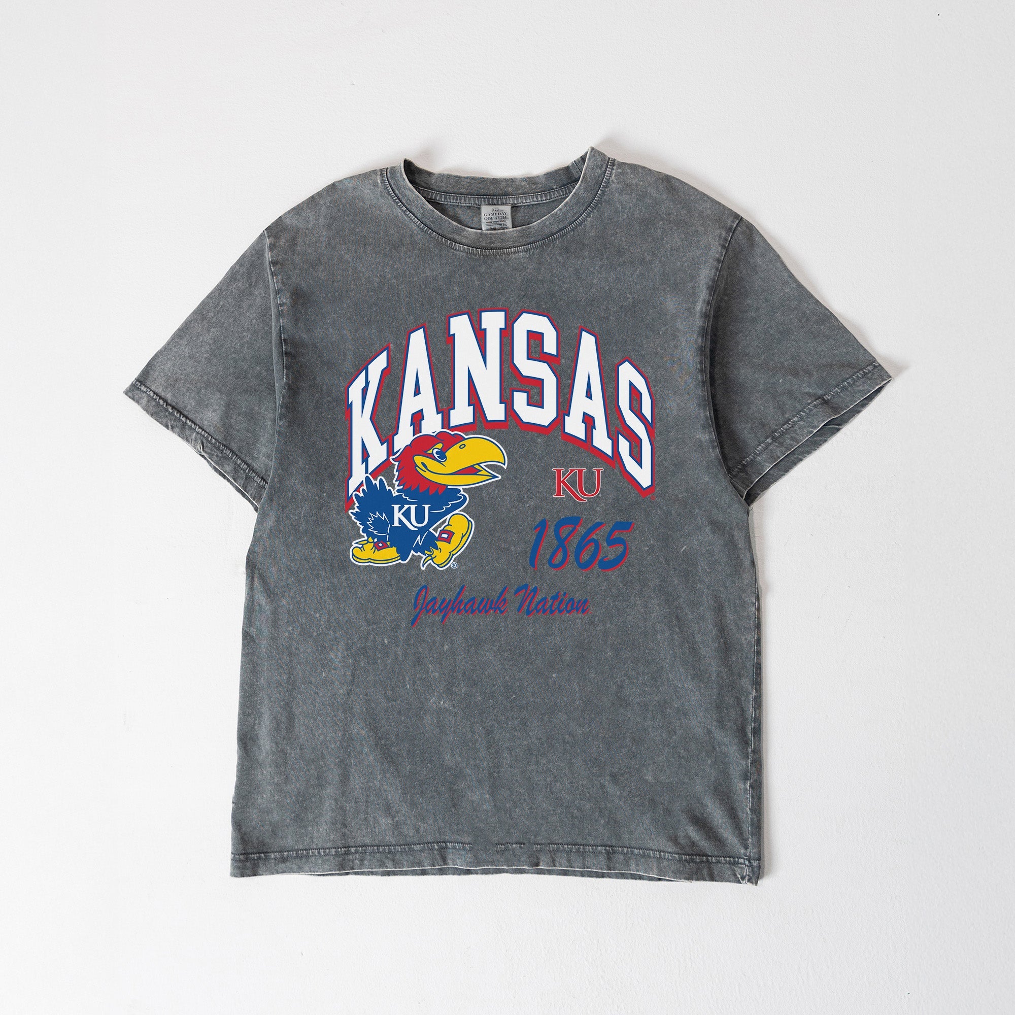 KANSAS JAYHAWKS CLASSIC MOTION WASHED RELAXED FIT TEE