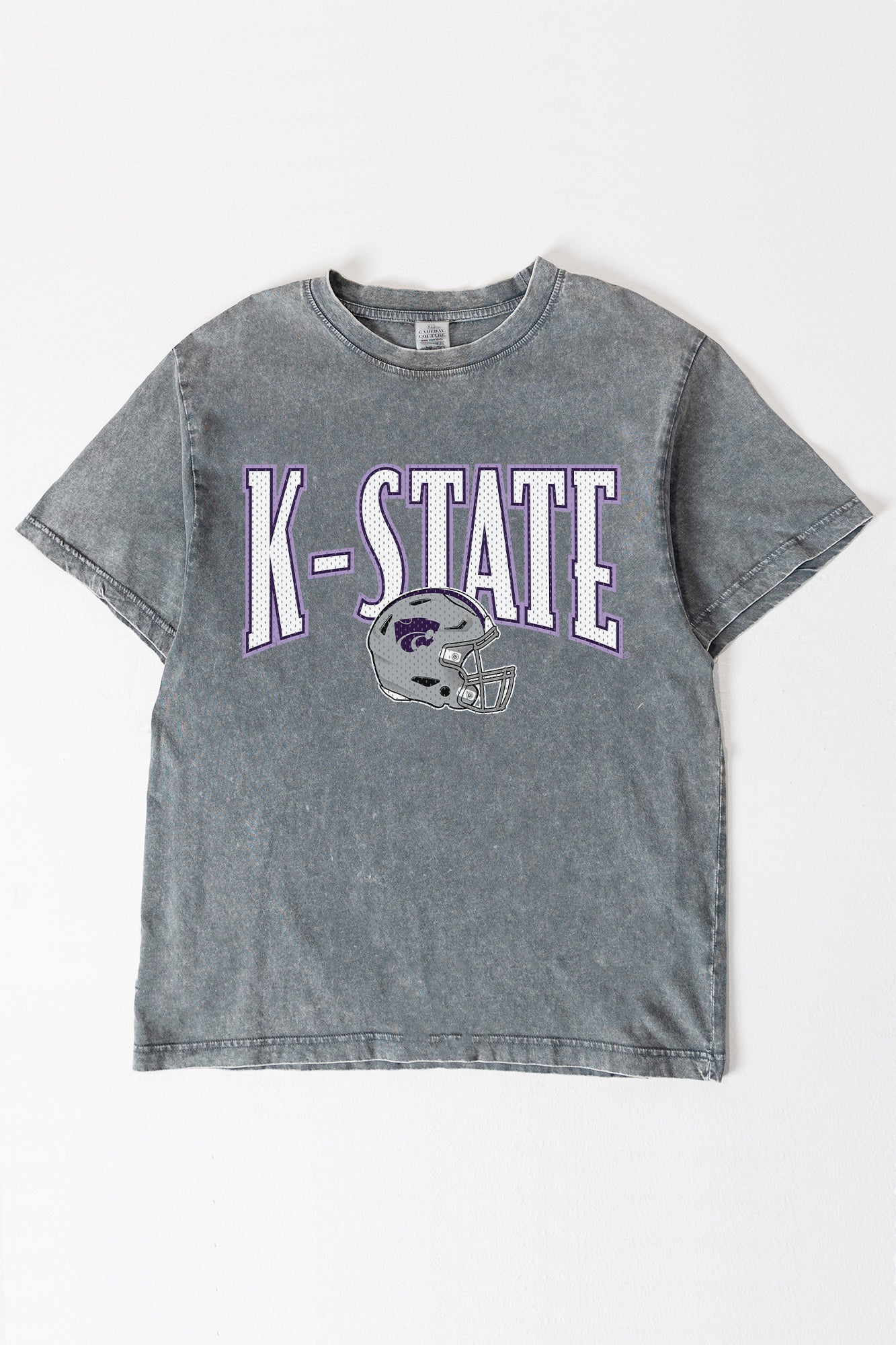 KANSAS STATE WILDCATS PLAYBOOK WIN OVERSIZED CREWNECK TEE