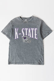 KANSAS STATE WILDCATS PLAYBOOK WIN OVERSIZED CREWNECK TEE