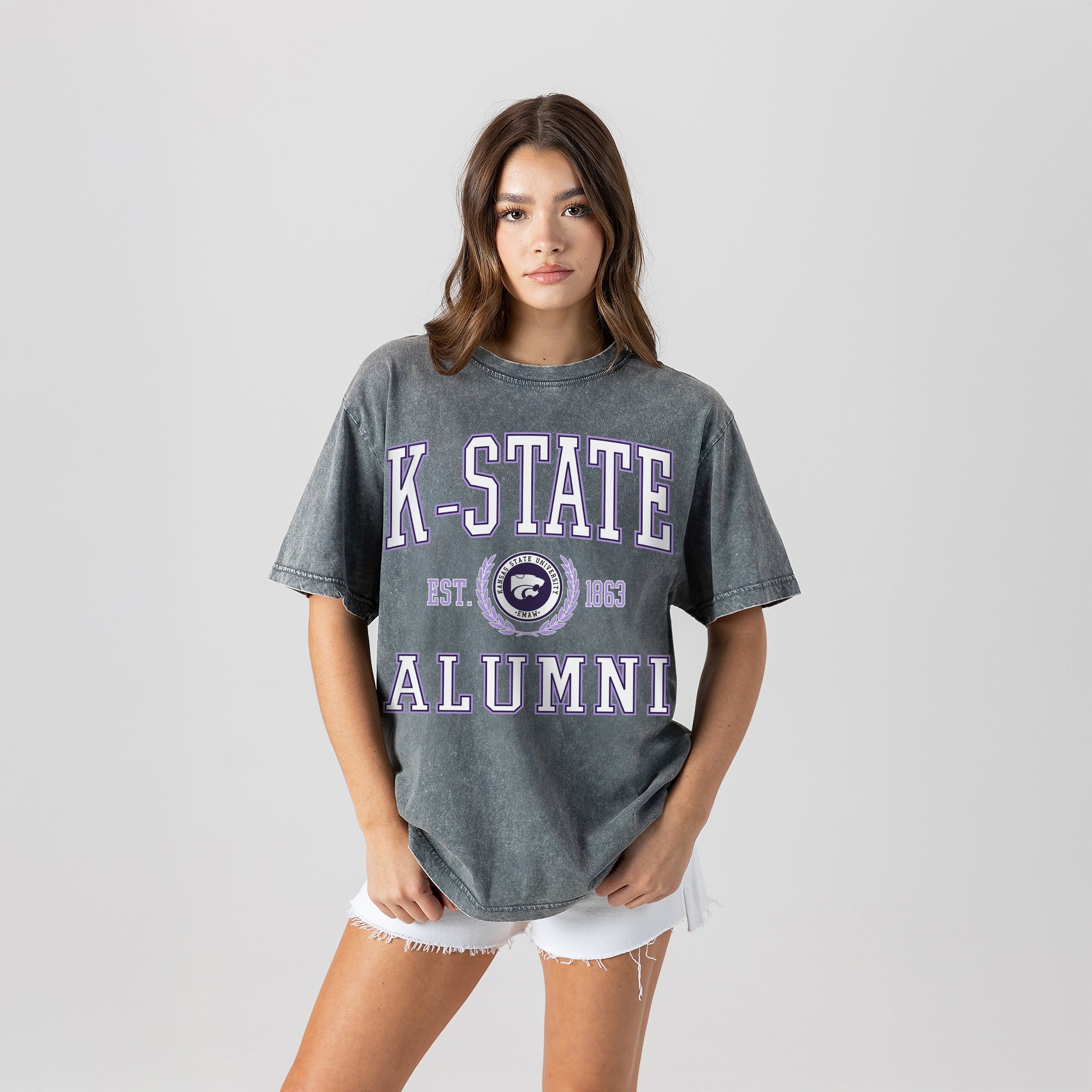 KANSAS STATE WILDCATS DEGREE UNLOCKED WASHED RELAXED FIT TEE