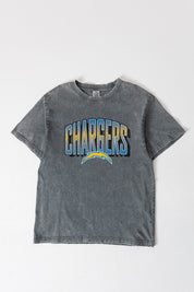 LOS ANGELES CHARGERS PEAK PERFORMANCE OVERSIZED CREWNECK TEE