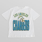 LOS ANGELES CHARGERS FIERCE FOCUS WASHED RELAXED FIT TEE
