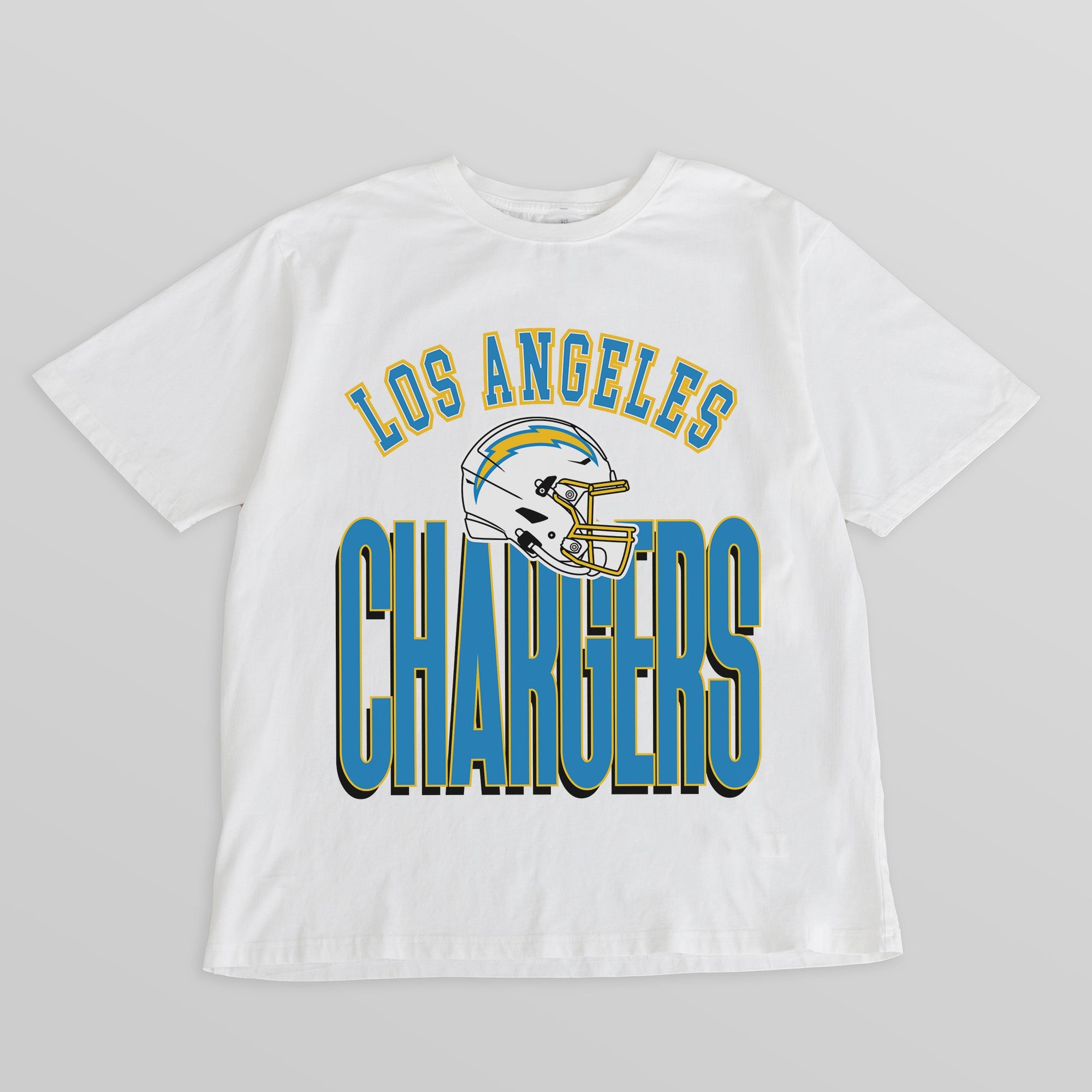 LOS ANGELES CHARGERS FIERCE FOCUS WASHED RELAXED FIT TEE