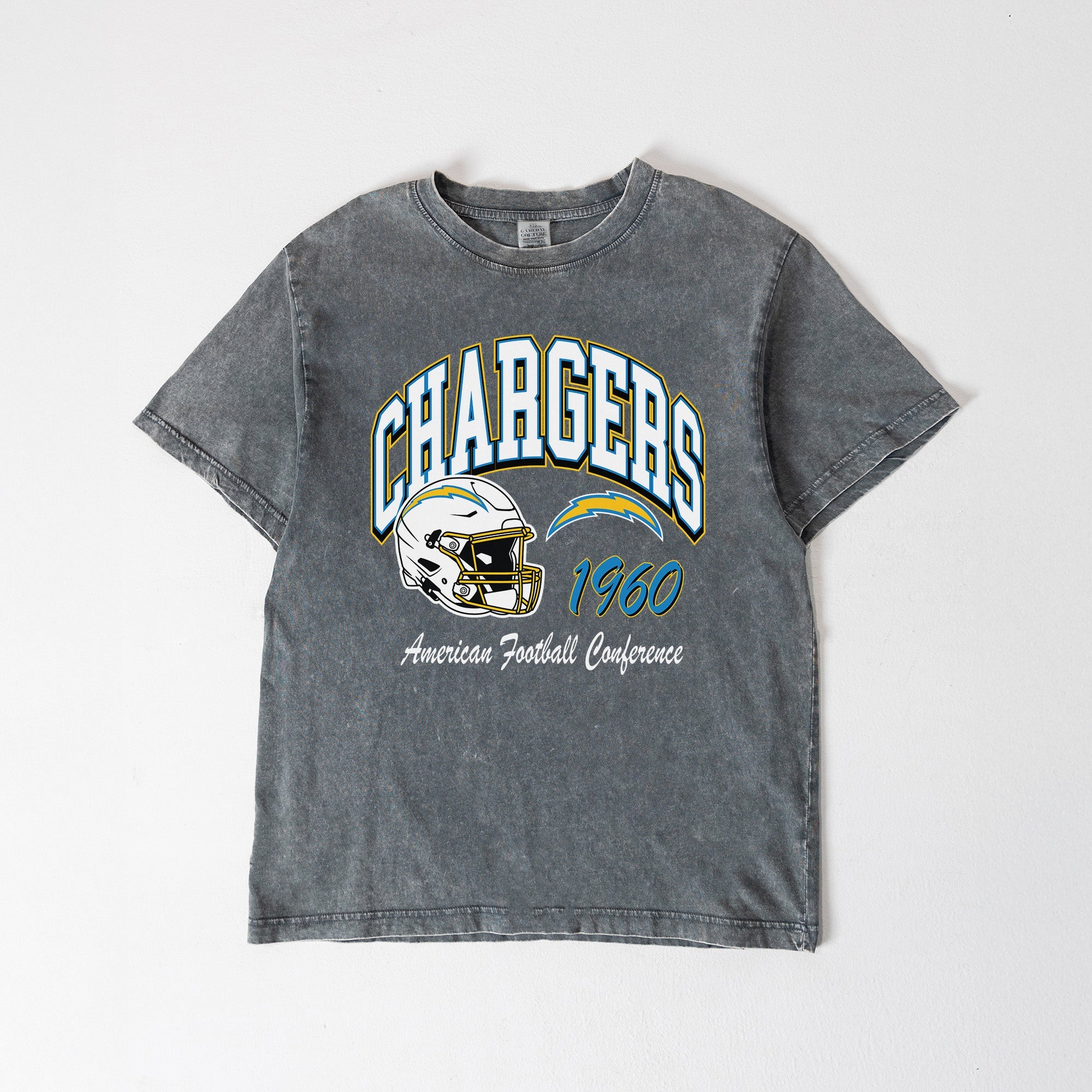 LOS ANGELES CHARGERS CLASSIC MOTION WASHED RELAXED FIT TEE