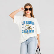 LOS ANGELES CHARGERS PLAY TO WIN WASHED RELAXED FIT TEE