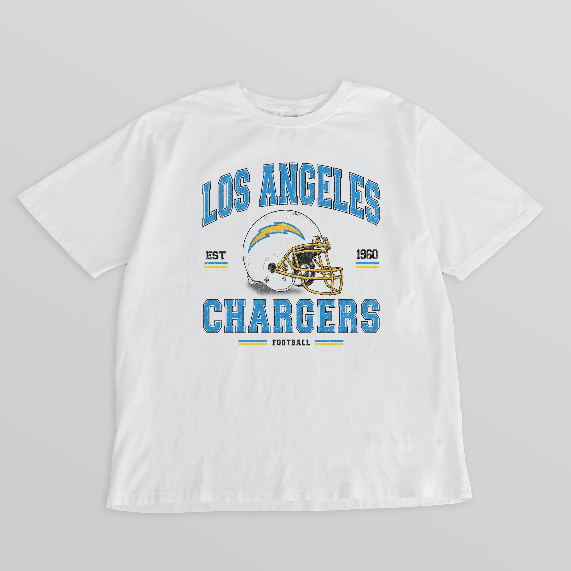LOS ANGELES CHARGERS PLAY TO WIN WASHED RELAXED FIT TEE