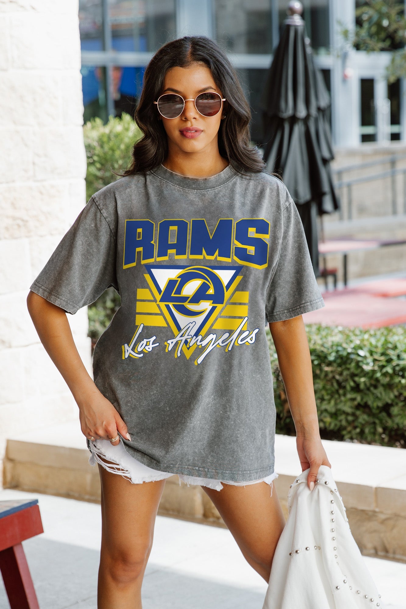 LOS ANGELES RAMS Play It Forward Oversized Crewneck Tee