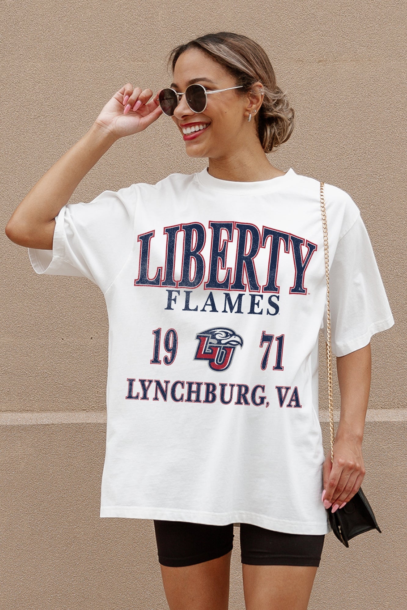 LIBERTY FLAMES UNITY OVERSIZED CREWNECK TEE