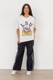 LSU TIGERS GO FOR TWO OVERSIZED CREWNECK TEE BY MADI PREWETT TROUTT