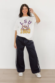 LSU TIGERS GO FOR TWO OVERSIZED CREWNECK TEE BY MADI PREWETT TROUTT