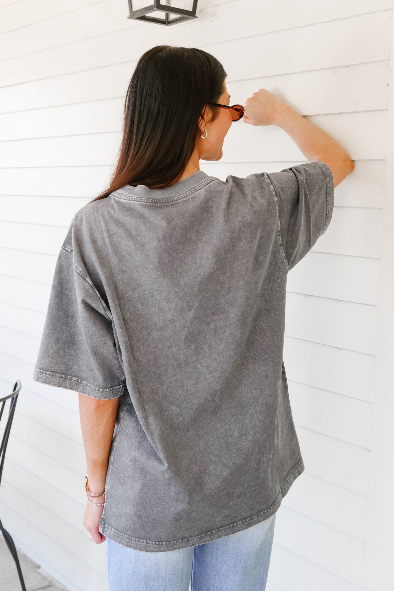 LSU TIGERS PLAYBOOK WIN OVERSIZED CREWNECK TEE