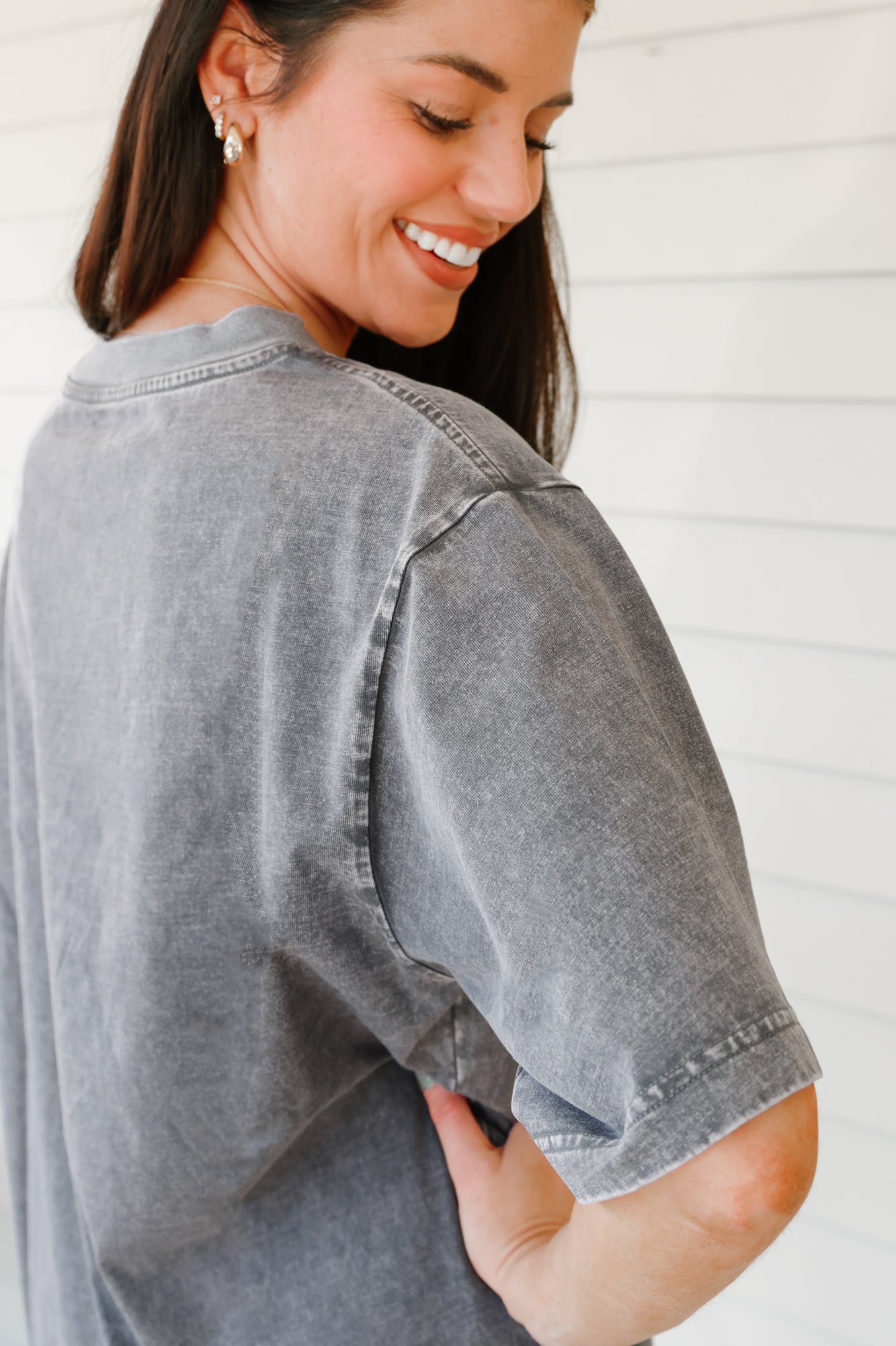 LSU TIGERS PLAYBOOK WIN OVERSIZED CREWNECK TEE