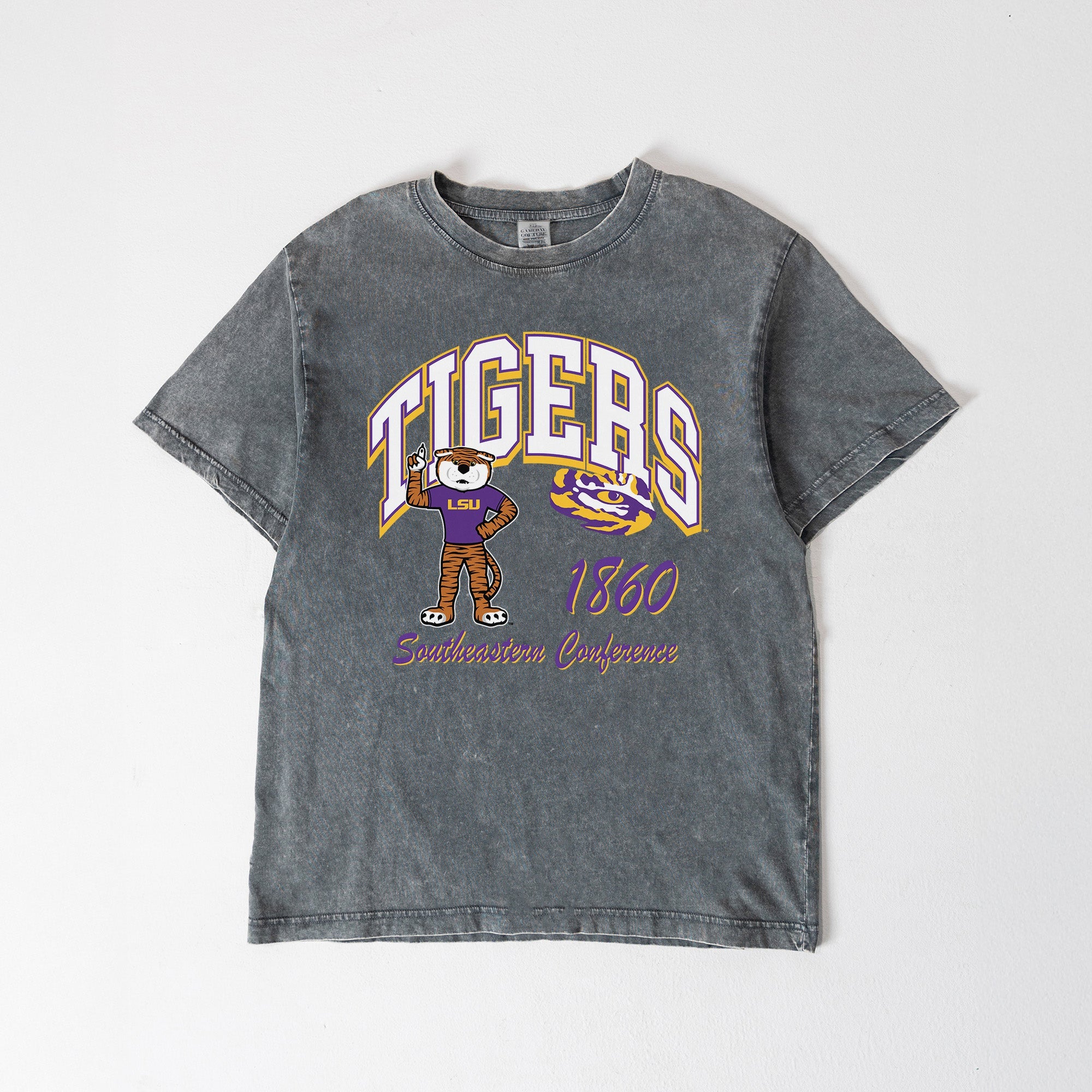 LSU TIGERS CLASSIC MOTION WASHED RELAXED FIT TEE