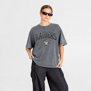LAS VEGAS RAIDERS BLING SEASON OVERSIZED CREWNECK TEE