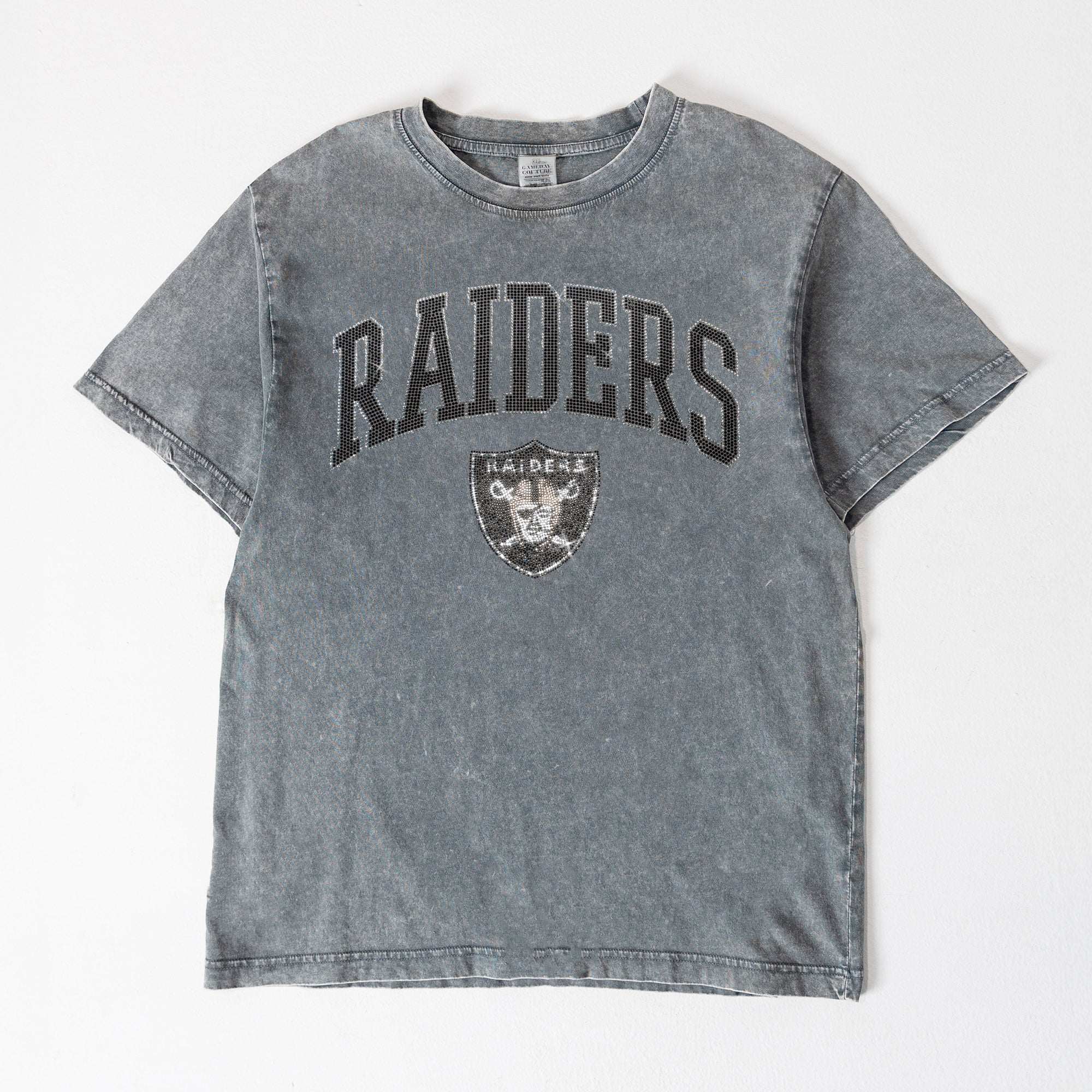 LAS VEGAS RAIDERS BLING SEASON OVERSIZED CREWNECK TEE