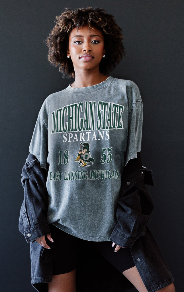 MICHIGAN STATE SPARTANS TIME-HONORED OVERSIZED CREWNECK TEE