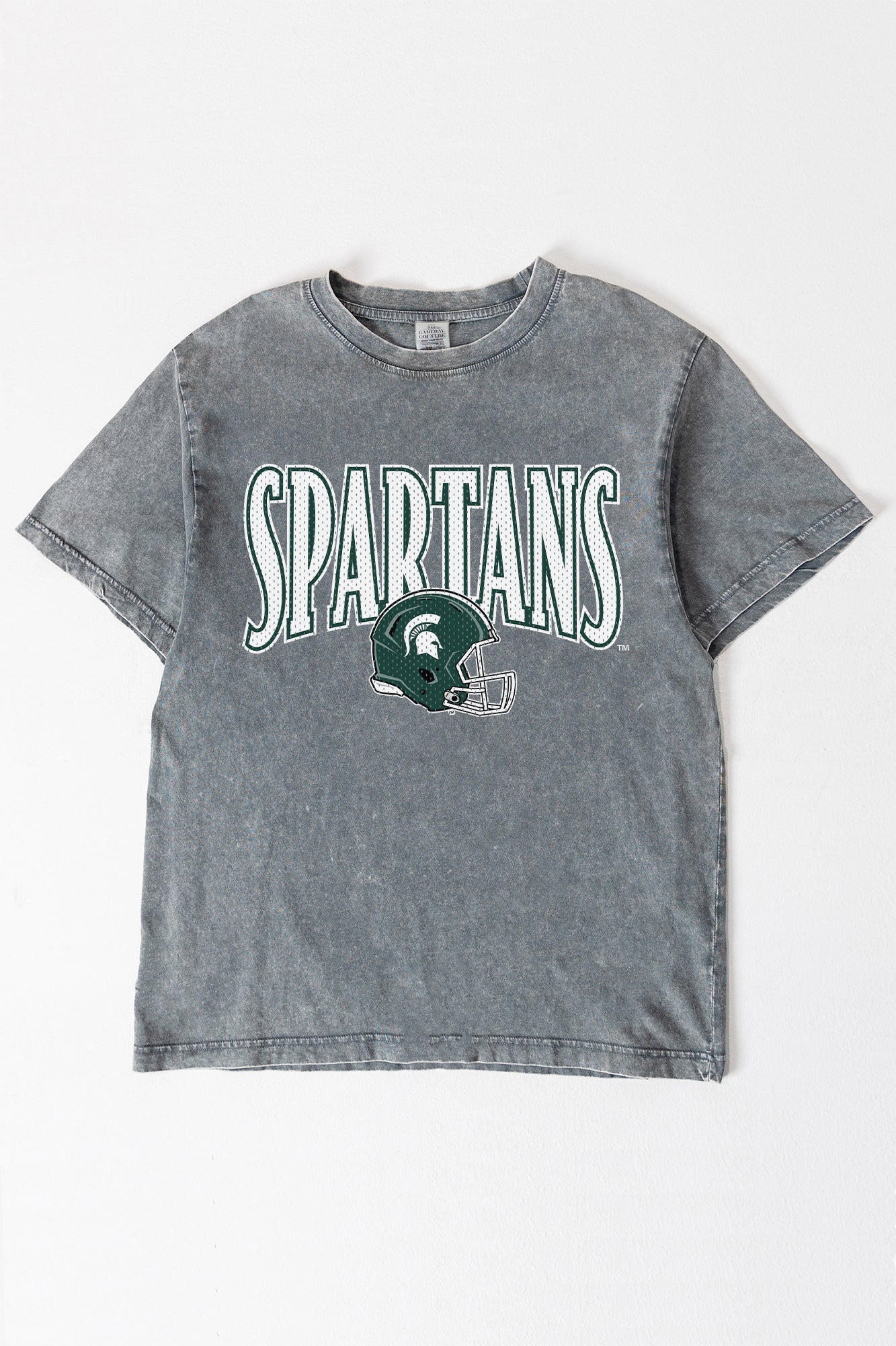 MICHIGAN STATE SPARTANS PLAYBOOK WIN OVERSIZED CREWNECK TEE