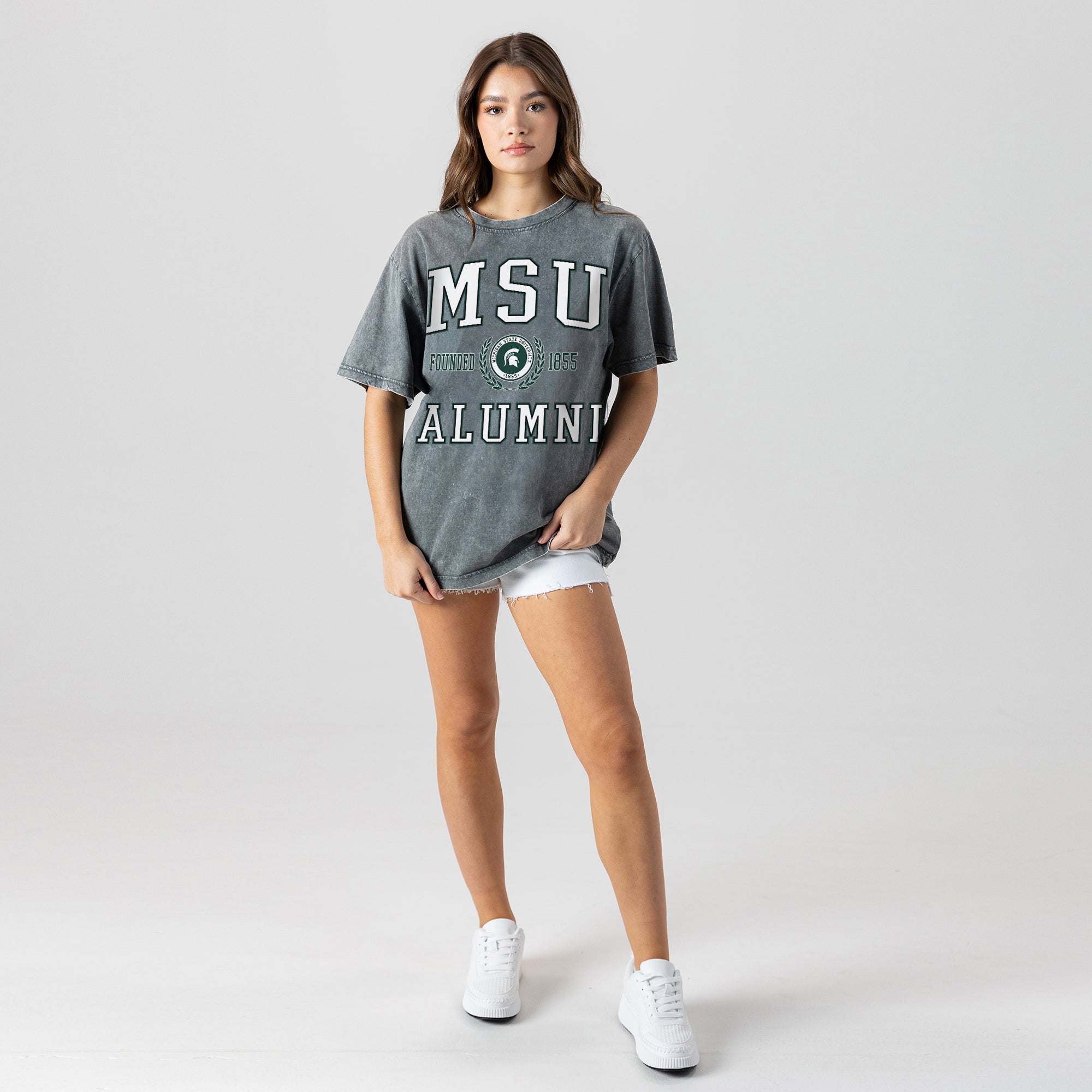 MICHIGAN STATE SPARTANS DEGREE UNLOCKED WASHED RELAXED FIT TEE