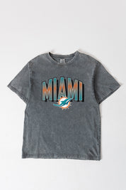 MIAMI DOLPHINS PEAK PERFORMANCE OVERSIZED CREWNECK TEE