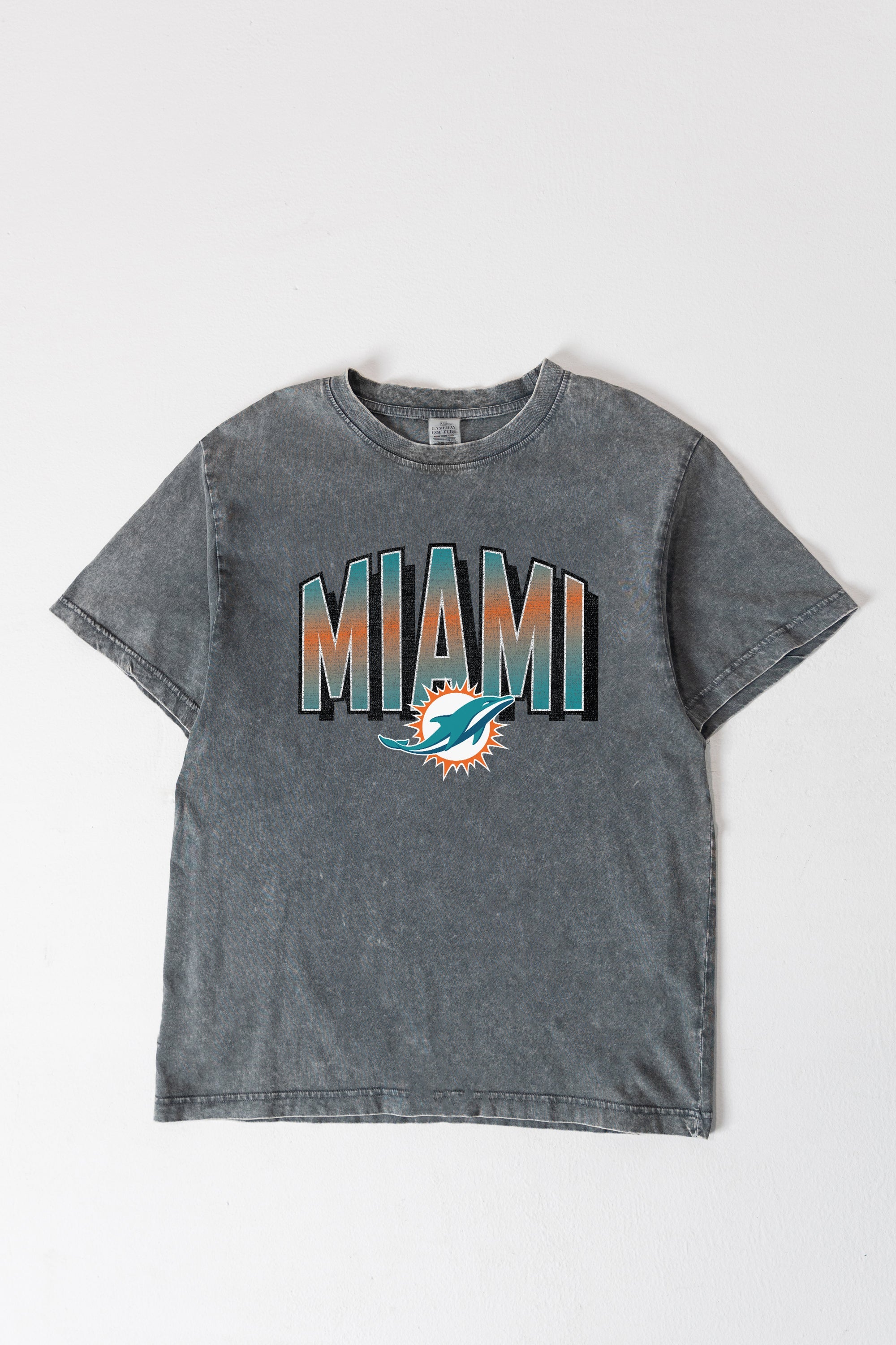 MIAMI DOLPHINS PEAK PERFORMANCE OVERSIZED CREWNECK TEE