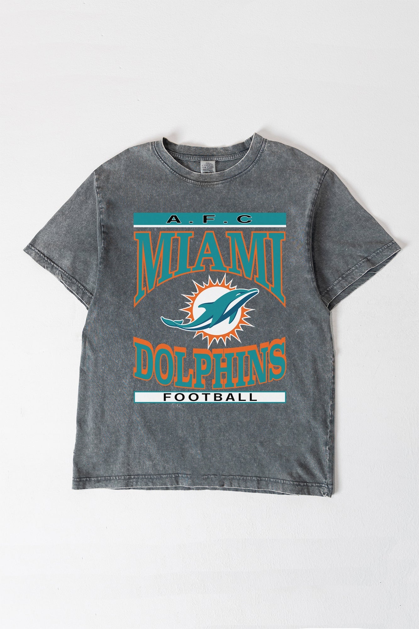 MIAMI DOLPHINS CLASSIC GRIND WASHED RELAXED FIT TEE