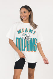 MIAMI DOLPHINS FIERCE FOCUS WASHED RELAXED FIT TEE