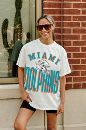 MIAMI DOLPHINS FIERCE FOCUS WASHED RELAXED FIT TEE