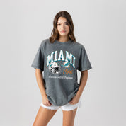 MIAMI DOLPHINS CLASSIC MOTION WASHED RELAXED FIT TEE