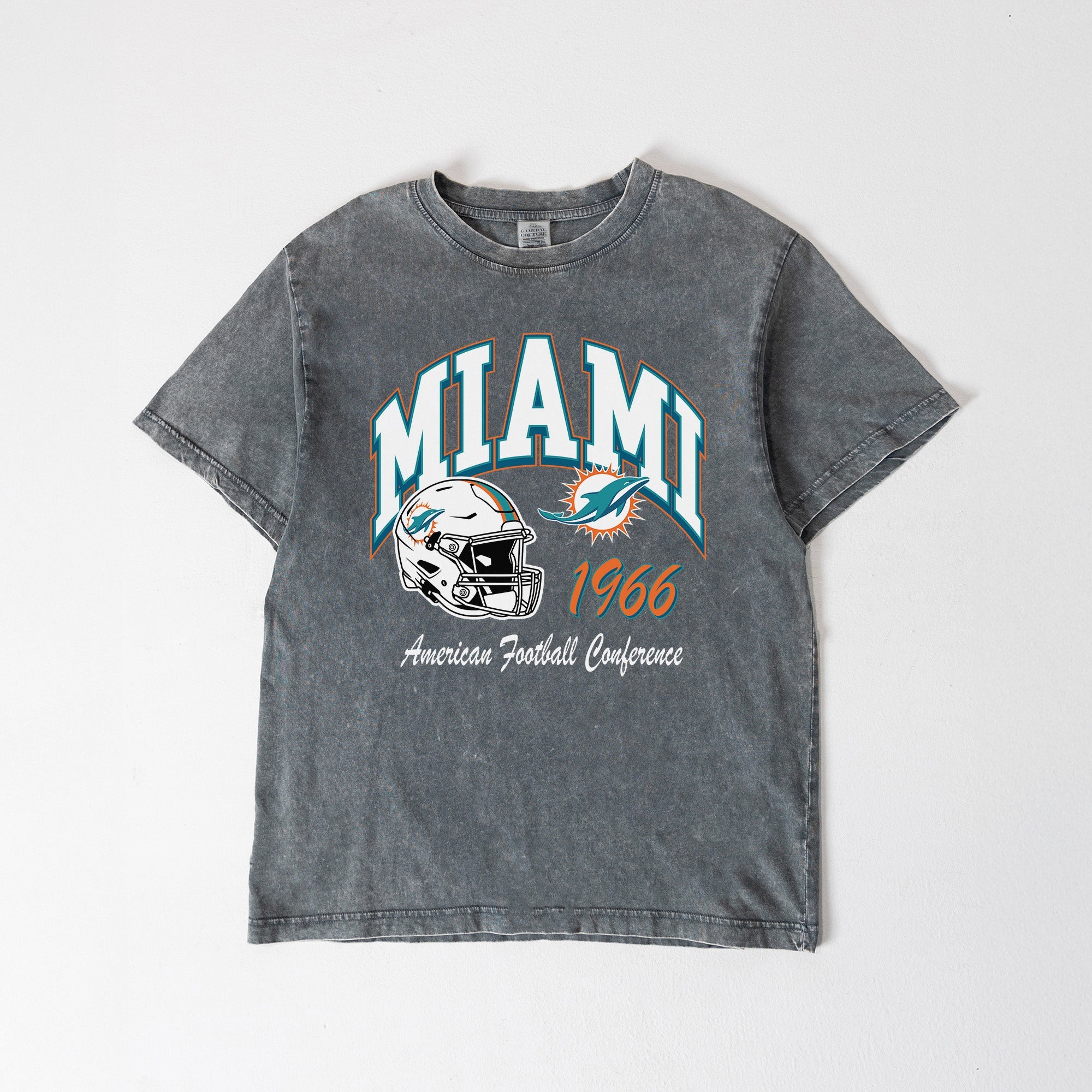 MIAMI DOLPHINS CLASSIC MOTION WASHED RELAXED FIT TEE